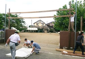 2017/8/22 柏市増尾町会 夏季納涼盆踊り大会のお片付けの巻