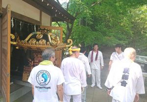 廣畑八幡宮　宵宮　神輿出し