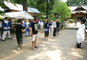 廣畑八幡宮　宵宮　出発式