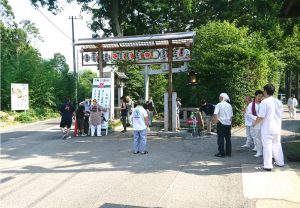 廣畑八幡宮　宵宮　入口作り1