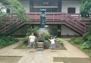 真言宗　豊山派　法林寺　名戸ヶ谷1016　正面　空海の像　弘法大師