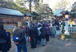 廣幡八幡宮　30ｍ手前